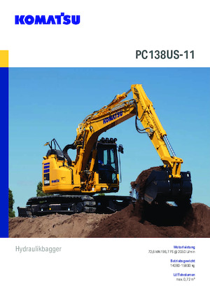 Pásová rypadla Komatsu PC138US-11E0