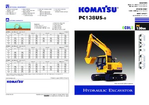 Pásová rypadla Komatsu PC138US-8