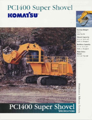 Pásová rypadla Komatsu PC8000