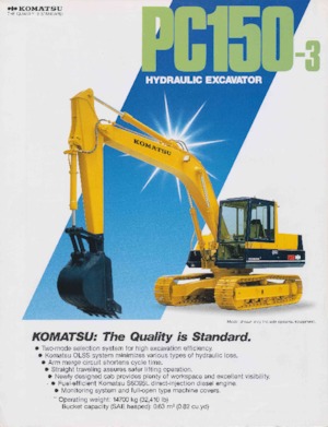 Pásová rypadla Komatsu PC150-3