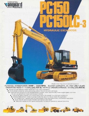 Pásová rypadla Komatsu PC150