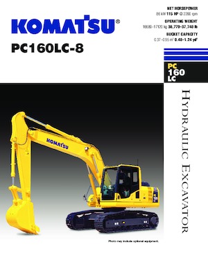 Pásová rypadla Komatsu PC160LC-8
