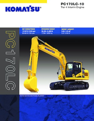 Pásová rypadla Komatsu PC170LC-10