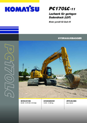 Pásová rypadla Komatsu PC170LC-11 LGP