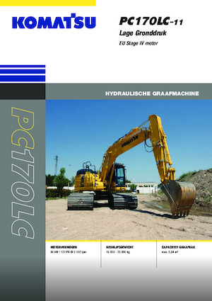 Pásová rypadla Komatsu PC170LC-11 LGP