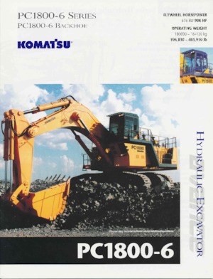 Pásová rypadla Komatsu PC1800-6