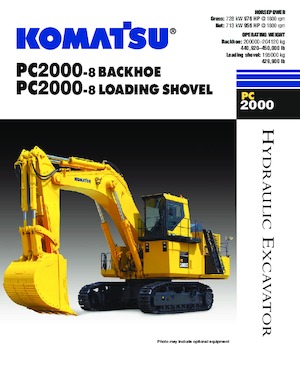 Pásová rypadla Komatsu PC2000-8