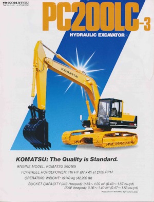 Pásová rypadla Komatsu PC200LC-3