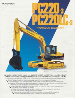 Pásová rypadla Komatsu PC220-3