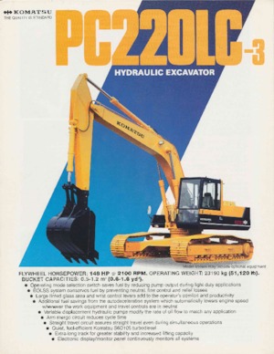 Pásová rypadla Komatsu PC220LC-3