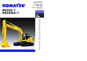 Pásová rypadla Komatsu PC220-7