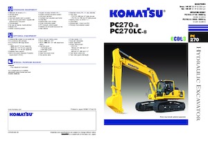 Pásová rypadla Komatsu PC270-8