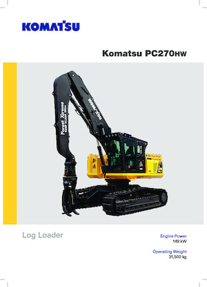 Pásová rypadla Komatsu PC270HW