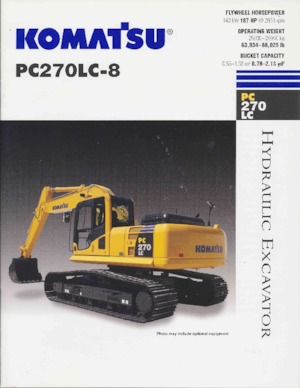 Pásová rypadla Komatsu PC270LC-8