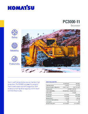 Pásová rypadla Komatsu PC3000-11 