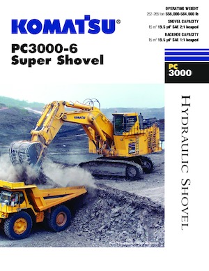 Pásová rypadla Komatsu PC3000-6