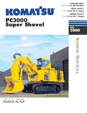 Pásová rypadla Komatsu PC3000