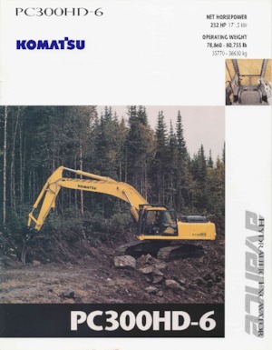Pásová rypadla Komatsu PC300HD-6
