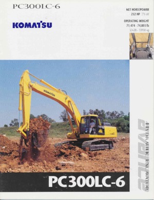 Pásová rypadla Komatsu PC300LC-6