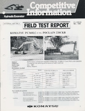 Pásová rypadla Komatsu PC360LC-3