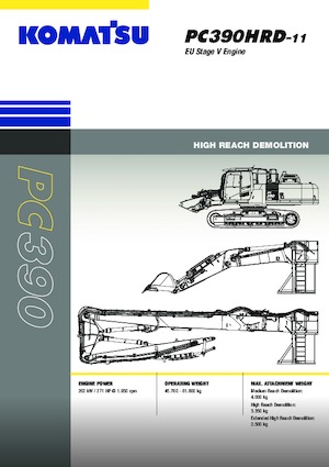 Pásová rypadla Komatsu PC390HRD-11E0