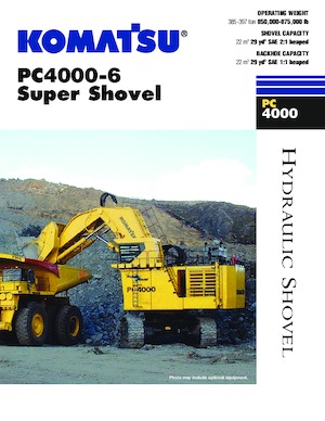 Pásová rypadla Komatsu PC4000-6 