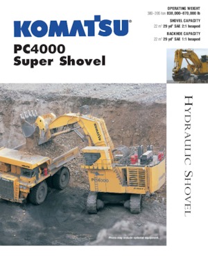 Pásová rypadla Komatsu PC4000