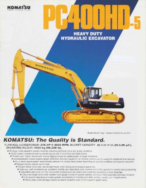 Pásová rypadla Komatsu PC400HD-5