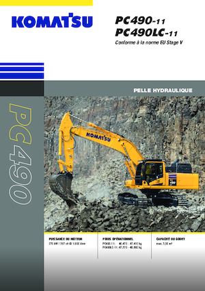 Pásová rypadla Komatsu PC490LC-11E0