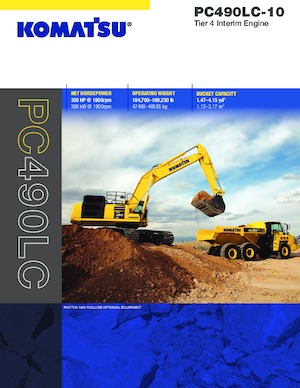 Pásová rypadla Komatsu PC490LC-10