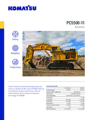 Pásová rypadla Komatsu PC5500-11