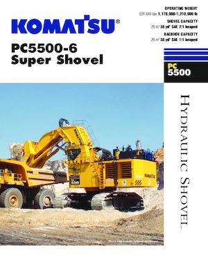 Pásová rypadla Komatsu PC5500-6