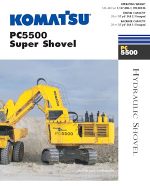 Pásová rypadla Komatsu PC5500
