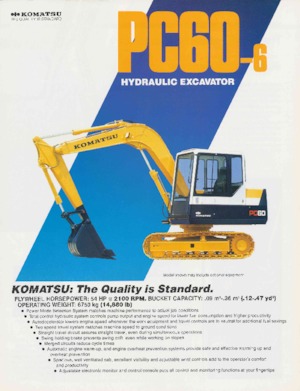 Pásová rypadla Komatsu PC60-6