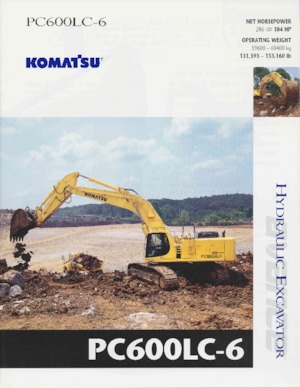 Pásová rypadla Komatsu PC600-6