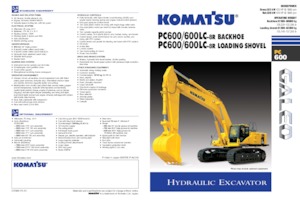 Pásová rypadla Komatsu PC600LC-8R