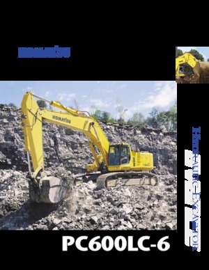 Pásová rypadla Komatsu PC600LC-6