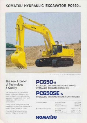 Pásová rypadla Komatsu PC650SE-5