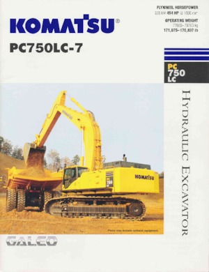 Pásová rypadla Komatsu PC750LC-7