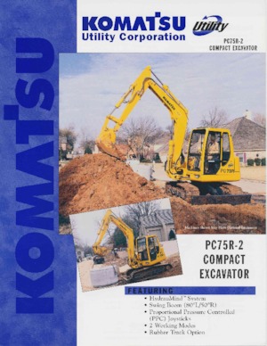 Pásová rypadla Komatsu PC75R-2