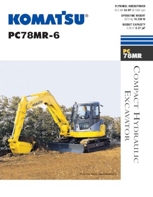 Pásová rypadla Komatsu PC78MR-6