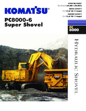 Pásová rypadla Komatsu PC8000-6