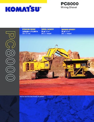 Pásová rypadla Komatsu PC8000