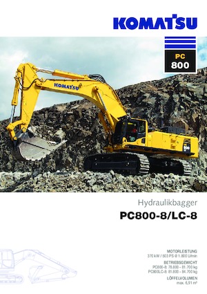 Pásová rypadla Komatsu PC800LC-8 