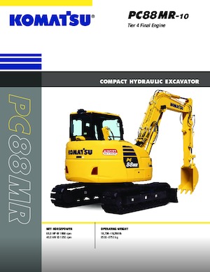 Pásová rypadla Komatsu PC88MR-10