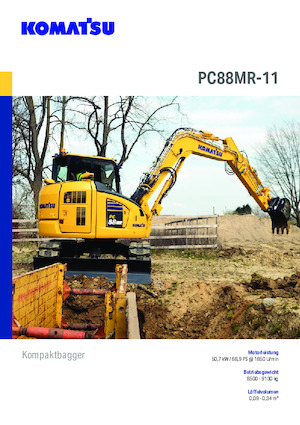 Pásová rypadla Komatsu PC88MR-11E0