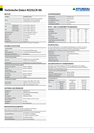 Pásová rypadla Hyundai R 235 LCR-9 A