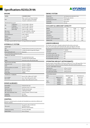 Pásová rypadla Hyundai R 235 LCR-9 A