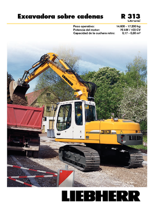 Pásová rypadla Liebherr R 313 Litronic