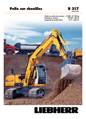 Pásová rypadla Liebherr R 317 Litronic